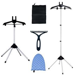 조절 가능한 스팀 랙, 보풀 제거기, 보관 가방을 포함한 접이식 의류용 스티머 랙 및 의류 다림질 장갑, 여행 가정용 블랙 에 적합합니다