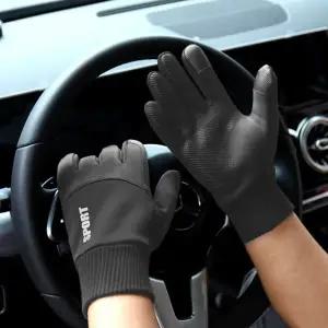 남자 발열 기모 터치장갑 방한 grey