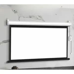 전동 스크린 100인치 족자형 가정용 와이드 침실 영화 자동 벽면형