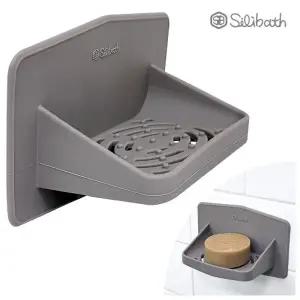 욕실정리 비누트레이 흡착형 벽부착 받침