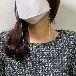 [퍼니메이커]비즈 마스크스트랩 체인 진주 마스크줄 마스크끈 마스크 스트랩 진주목걸이 실목걸이