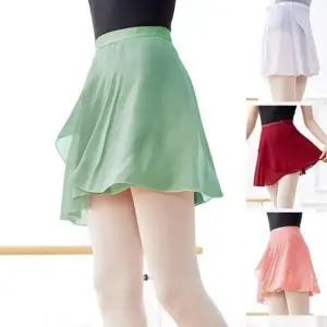 성인 발레복 여성 주름 댄스 스커트 쉬폰 발레 치마