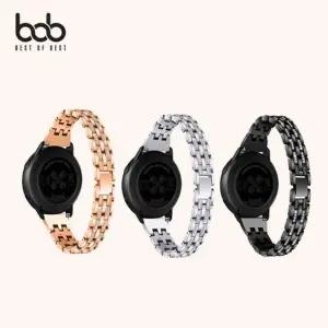 [베스트TOP100] 갤럭시워치 20mm호환 큐빅 풀메탈 스트랩 시계줄 밴드
