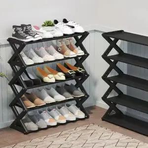 신발 슈즈 정리대 정리함 5단 와이드 현관 신발장