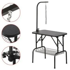 애완 동물 접이식 미용 리드줄 암줄 테이블 특대형 애견 강아지 기구 셀프 거치대 반려 [포미런]