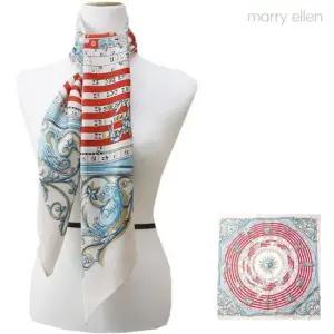 크리스마스선물 메리엘렌 PARTHENON 실크스카프 90cm