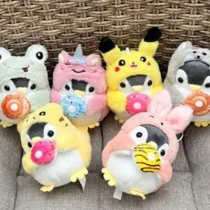 가방 아기펭귄인형 동물인형 6종캐릭터 펭귄키링 키링 피카츄인형 인형 고리