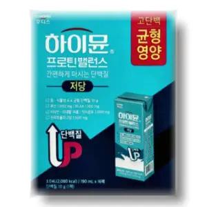 [셀러허브][건강나라] 하이뮨 프로틴 밸런스 저당 190ml 16팩 (S34447579)
