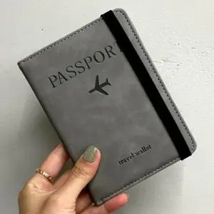 [라일리] Rly 지갑 밴드형 그레이 여권 RFID차단 ZF 케이