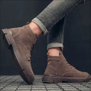 미들부츠 남자 스웨이드 워커