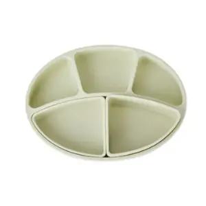 블루마마 유아식기 실리콘 흡착 식판 분리형 그린빈 BNA