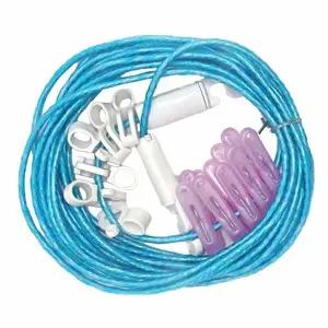 햇살가득 OST528X0 캠핑용 빨래집게 고리 코팅빨래줄 6M 여행용