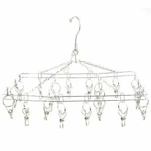 스텐 AGW561I8 빨래집게 건조대 사각20P 라이너 양말 속옷걸이