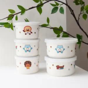 블루마마 캐릭터 도자기 용기 세트 냉동밥 반찬 보관 BNA