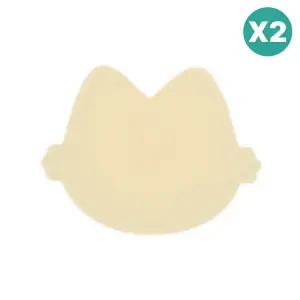 블루마마 유아 식기 흡착볼 뚜껑 간식 접시 버터 2개 BNA