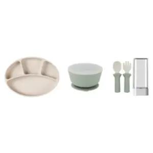 블루마마 유아 자기주도 이유식 식판 세트 스푼 포크 BNA