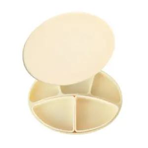 블루마마 유아 실리콘 뚜껑 식판 이유식기 세트 버터 BNA