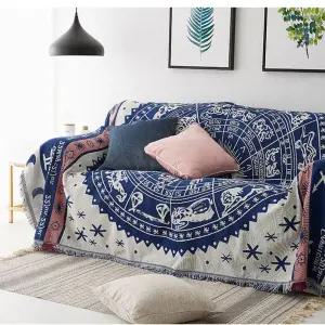 북유럽 소파 담요 90x90cm 양면