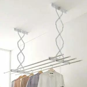 천장 VJP730Q6 빨래건조대 3단 125cm/베란다 천청형 빨래걸이