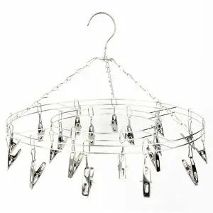 스텐 UDP273I6 빨래집게 건조대 원형20P 미니모빌형 양말 속옷