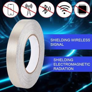 패러데이 천 테이프 EMI 차폐 RF 차단 노트북 핸드폰용 이중 전도성 유리 섬유 직물 접착