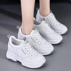 여성 운동화 26속굽 키높이 스니커즈 i 운동화 하이탑 브레이크넷 스니커즈