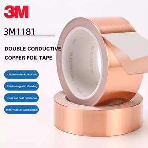 양방향 전도성 구리 호일 테이프 전마그네틱 차폐 기계 부품 보호 3M-1181