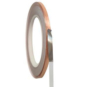 5mm6.3mm8mm10mm 단일 측면 접착 구리 호일 테이프 전도성 한쪽 은색 변압기 LCD PDP용