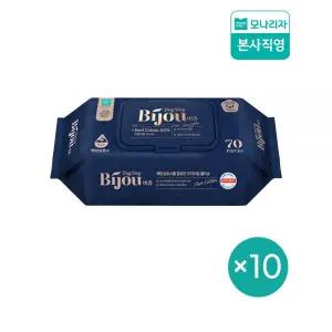 모나리자 아기 물티슈 데이데이비쥬 리얼코튼 캡형 70매 10개 MNS