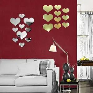 입체 벽장식 실내 인테리어 3D 포인트 데코 고급 거실 침실 하트스티커