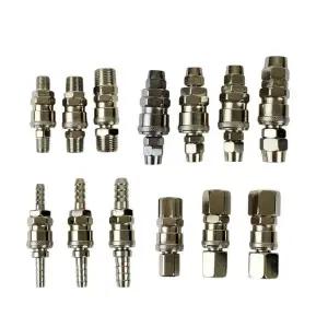 이중 배관 파이프 부속 연결 호스니플 커플러 유압 에어공구 암수 피팅