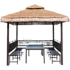 초가지붕 가제보 정자 파고라 초가 그늘 원두막 농막