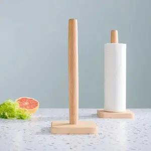 [하프클럽/셀러허브]주방 우드 키친타올 랩 걸이 홀더 봉 DD-11674