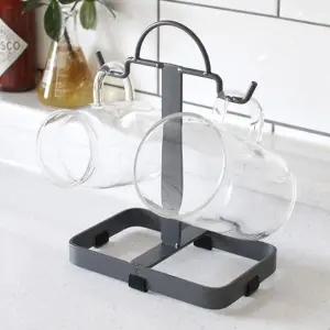 [하프클럽/셀러허브]철제 머그컵 걸이 주방 수납 컵정리 머그잔 커피잔