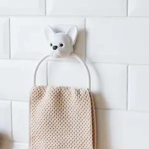 [하프클럽/셀러허브]주방 부착식 행주 수건 타월 걸이