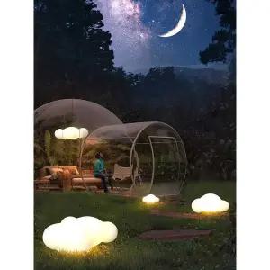 조약돌 의자 돌벤치 광장 체어 모델 충전식 조명 정원