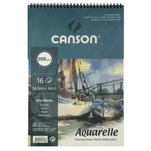 캔손 WQ14YL90 엠보싱스케치북 200G 8절 16매