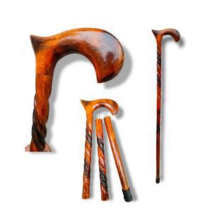 싯디비나약 해외 지팡이 남성 남성용 나무 수공예 최고의 목재 시니어 팬시 접이식