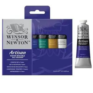 수성유화 NY22II75 물감 21ml 6색 세트 초보자용 미술 재료