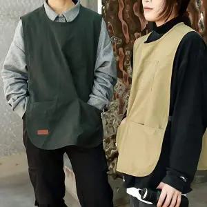 여자 MR23CW67 조끼앞치마 남자 방수앞치마 작업조끼 숏 앞치마