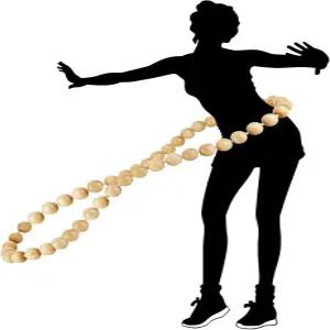 피트니스 및 스트레스 해소를 위한 무게감 있는 나무 훌라 후프 - 깊은 이완과 효과적인 운동을 진정성 공