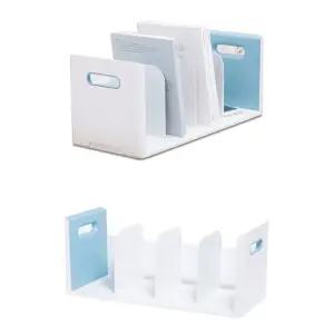 4단 학생용 책상 책꽂이 북앤드 47.7x20cm 1개 민트