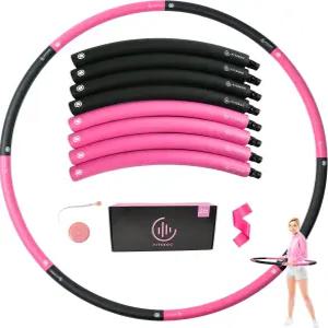 성인 초보자를 위한 웨이트 피트니스 후프 재미있는 운동을 2파운드 훌라 분리 가능한 섹션 8개