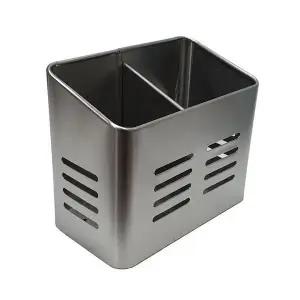 [하프클럽/셀러허브]키친프리 스텐 사각 다용도통 수저꽂이