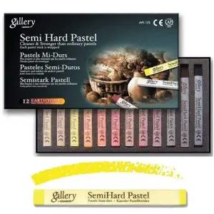 세미하드파스텔 GQ45QD12 12색 물감 색연필 미술용품 학생용 전문파스텔