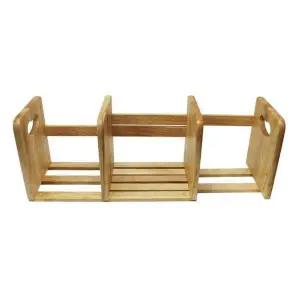 [하프클럽/셀러허브]슬라이드형 원목책꽂이 책상정리 수납장