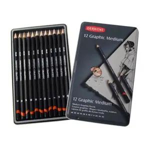 그래픽 WE19ZX22 연필 세트 12색 디자이너용 드로잉 스케치용 연필