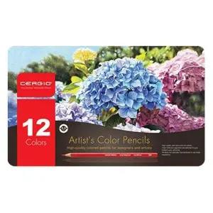 유성 KM17AB22 색연필 12색 유화 드로잉 미술용품 세트 아동 학생