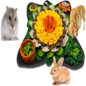 토끼 먹이 찾기 매트 스너플 인터랙티브 퍼즐 장난감 반려견을 위한 반려동물 냄새 훈련 햄스터 기니피그