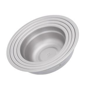 경계 없는 항해 티타늄 캠핑 접시 그릇 세트 쌀국 샐러드 스태커블 서빙 초경량 식기 식기세척기 안전 Ti1148t